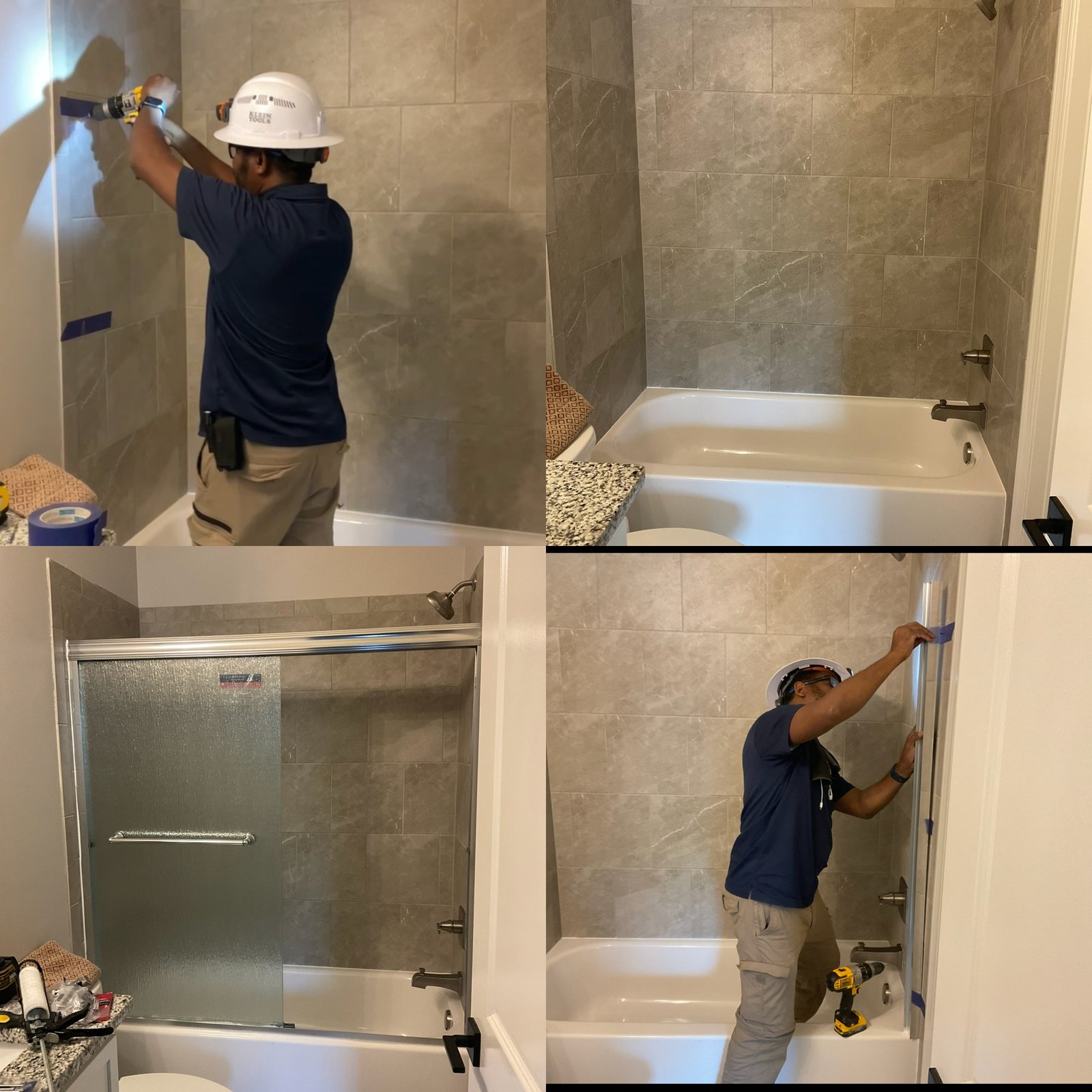 Shower door installation service
